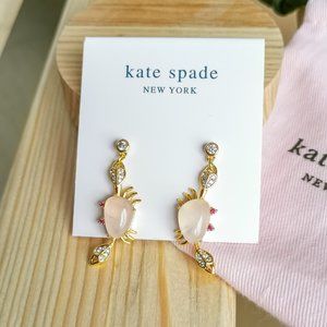 Sea Star Crab Drop Earrings NWT